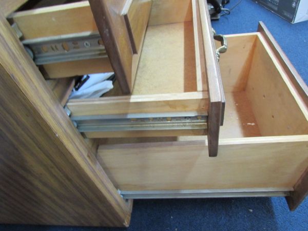 SECRETARIAL DESK WOOD OVER PLYWOOD & FORMICA TOP