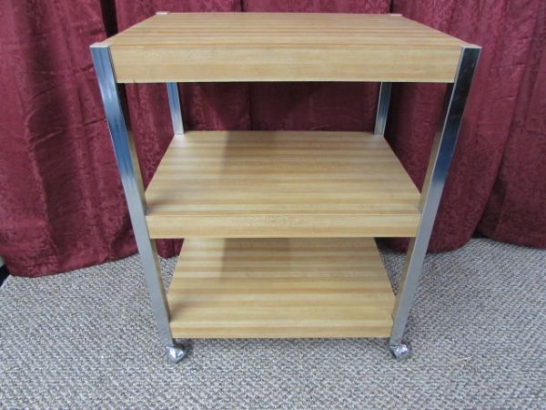 ROLLING 3 SHELF UTILITY CART CART