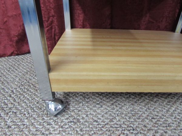 ROLLING 3 SHELF UTILITY CART CART