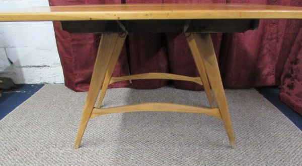 VINTAGE SOLID WOOD DROP LEAF TABLE
