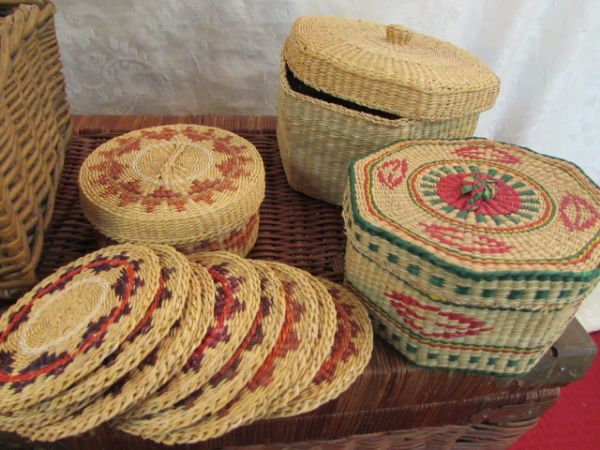 CHEST, BASKETS, & BOXES VINTAGE