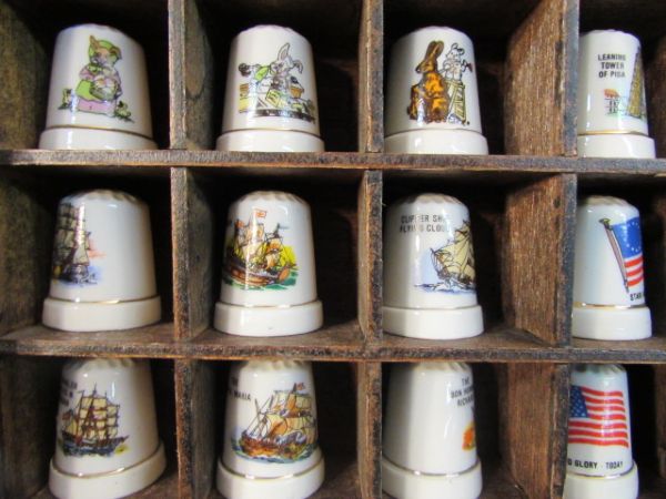 LARGE FRAMED THIMBLE COLLECTION (100)