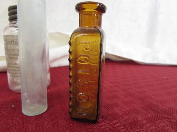 VINTAGE MEDICINE CABINET BOTTLES