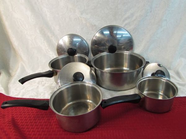 POTS AND PANS - SEARS STAINLESS