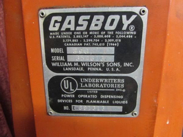 GASBOY ALLIANCE GASOLINE PUMP