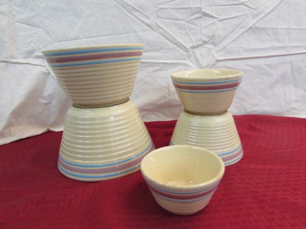 VINTAGE WATT OVENWARE NESTING MIXING BOWLS