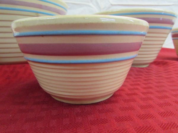 VINTAGE WATT OVENWARE NESTING MIXING BOWLS