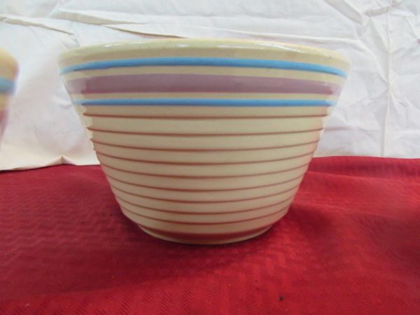 VINTAGE WATT OVENWARE NESTING MIXING BOWLS