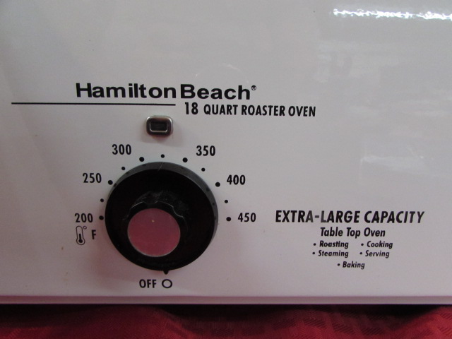 Hamilton Beach 18 Quart Roaster Extra Large Capacity Table Top