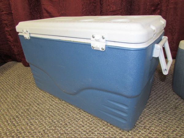 COLEMAN EXTREME ICE CHEST & COLEMAN POLYLITE 34