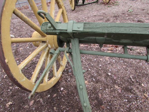 JOHN DEERE GREEN & YELLOW REAR WAGON WHEELS