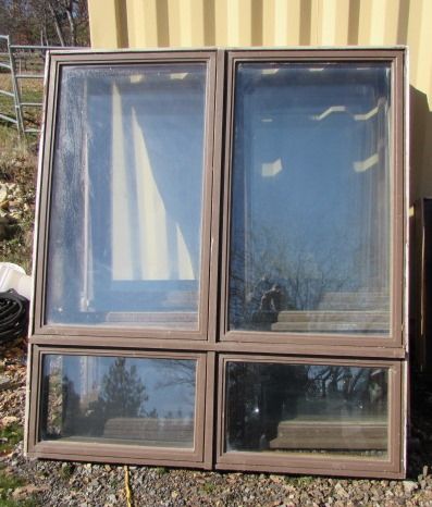 FOUR MORE DOUBLE PANE WOOD FRAMED WINDOWS