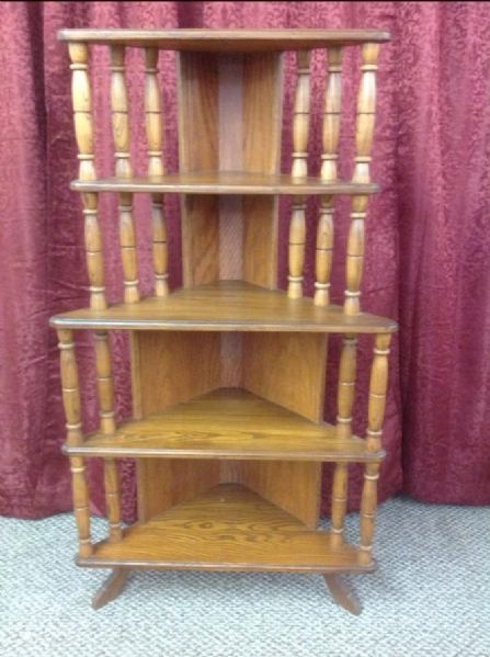 QUALITY SOLID WOOD DECORATIVE CORNER SHELVES