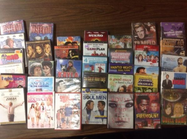 36 DVDS  MOVIE VARIETY