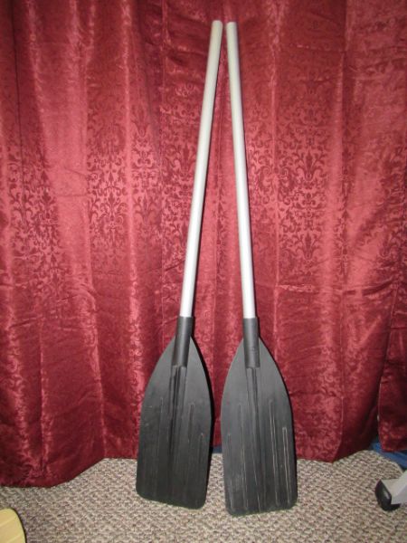 FOUR CANOE PADDLES