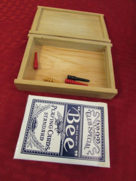 UNIQUE HANDMADE SEMI TRUCK CRIBBAGE BOARD.