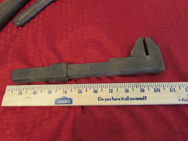 LARGE VINTAGE WRENCHES