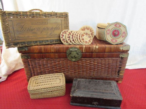 CHEST, BASKETS, & BOXES VINTAGE