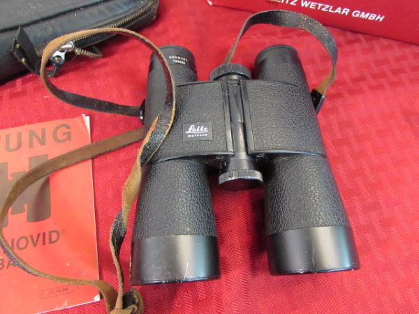 HIGH QUALITY LEITZ TRINOVID BINOCULARS - 10 X 40 POWER!  THERE IS A RESERVE ON THIS LOT