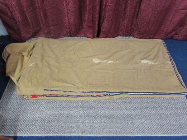 TWO LARGE MATCHING SLEEPING BAGS