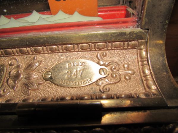 ANTIQUE BRONZE CASH REGISTER  