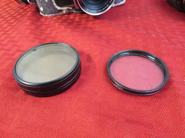 MAMIYA/SEKOR 35 MM CAMERA WITH MULITPLE LENSES