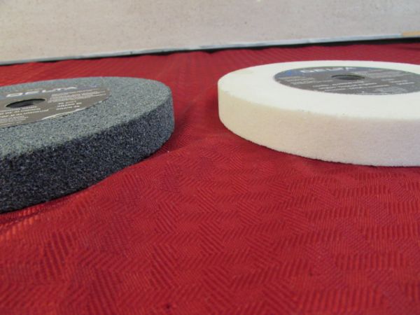 TWO GRINDING WHEELS