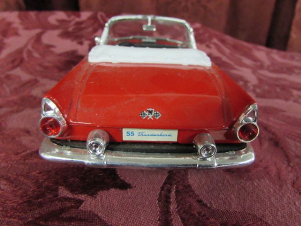 DIE CAST CARS - SNAP-ON ROADSTER & A T-BIRD