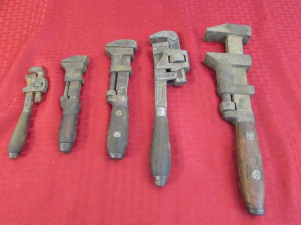 ANTIQUE WRENCHES,  WINCHESTER,  STRONGHOLD, WALWORTH  . . .  