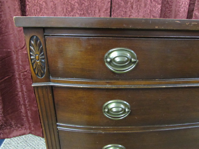 Lot Detail Vintage Drexel Bow Front Dresser