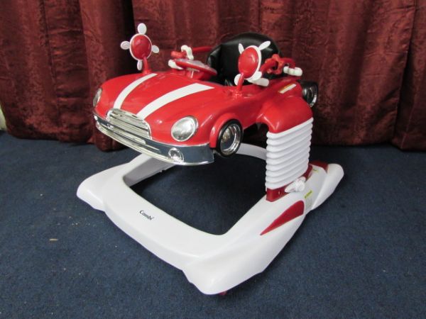 RACE CAR THEME BABY ALL-IN-ONE WALKER