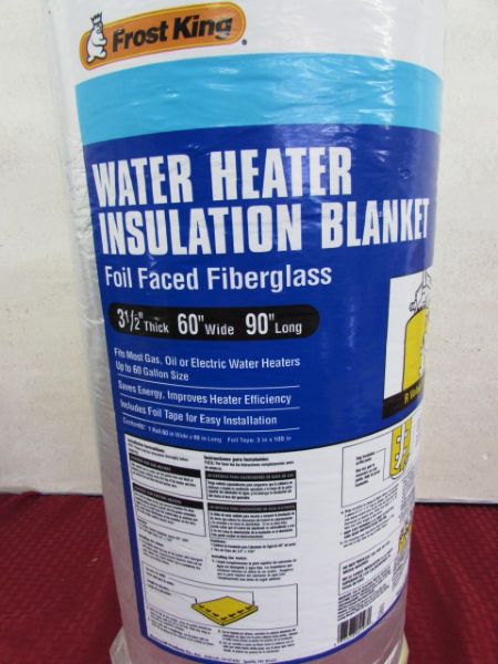 How to install the Frost King Water Heater Insulation Blanket 