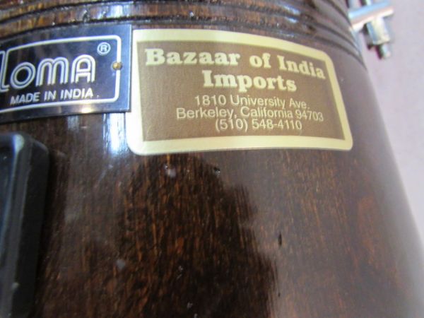 DOUBLE HEAD DHOLAK  DRUM BY PALOMA FROM INDIA