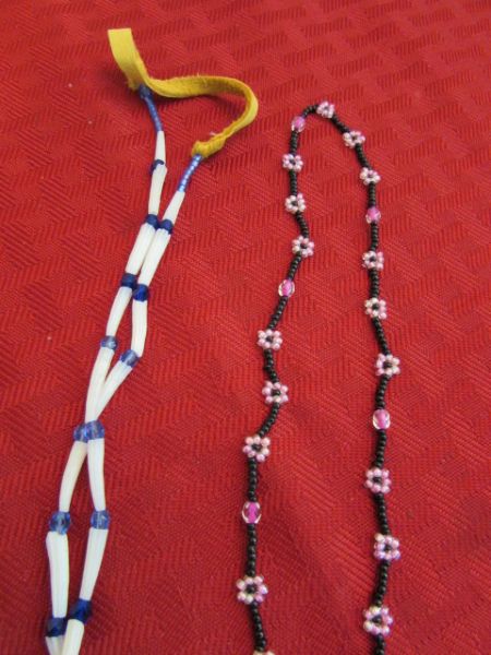 NATIVE AMERICAN - KARUK - BEADED JEWELRY