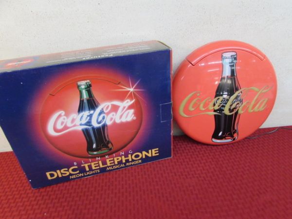 COCA-COLA BLINKING DISH PHONE