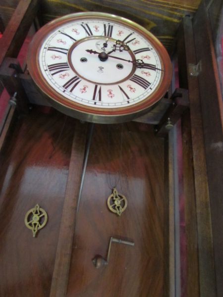 ANTIQUE GUSTAV BECKER WALL CLOCK  ***RESERVE***