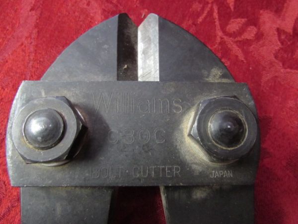 TWO  BOLT CUTTERS, ONE VINTAGE