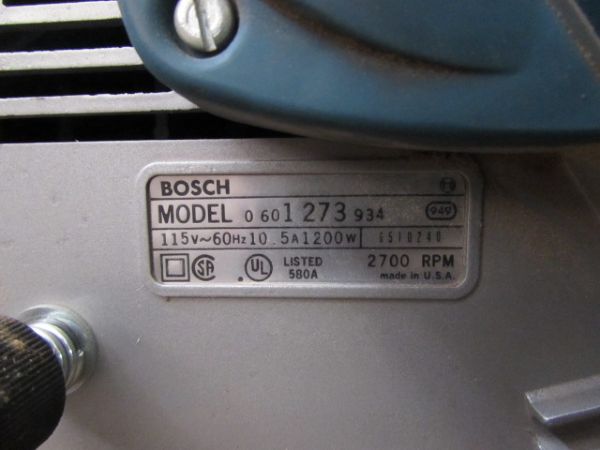 BOSCH HEAVY DUTY PROFESSIONAL BELT SANDER WITH LOTS OF EXTRA BELTS