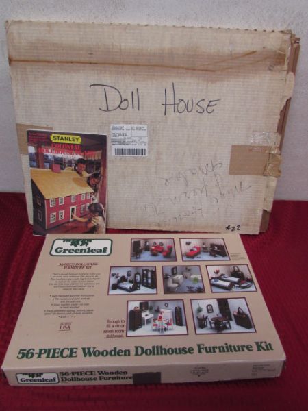 VINTAGE DOLL HOUSE &  FURNITURE KITS