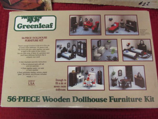 VINTAGE DOLL HOUSE &  FURNITURE KITS