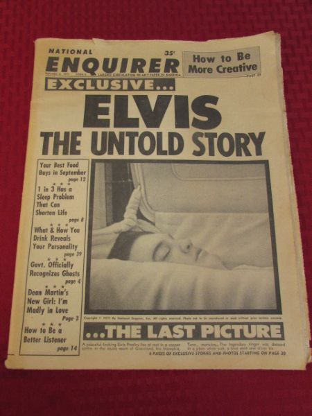 ELVIS NEWSPAPER THE UNTOLD STORY