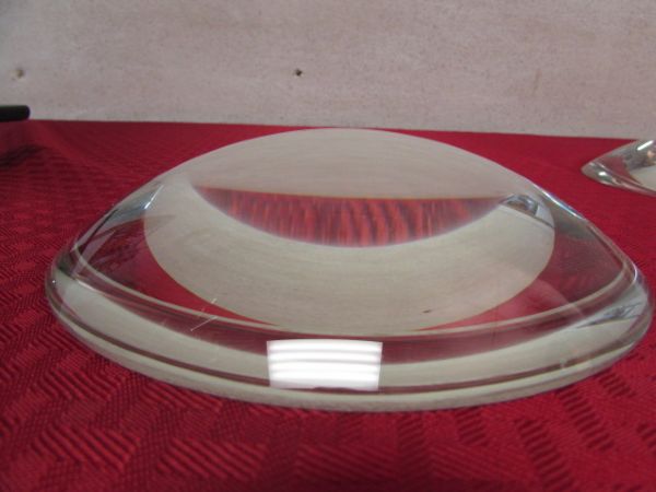 LARGE GLASS DOME CONDENSER LENSES