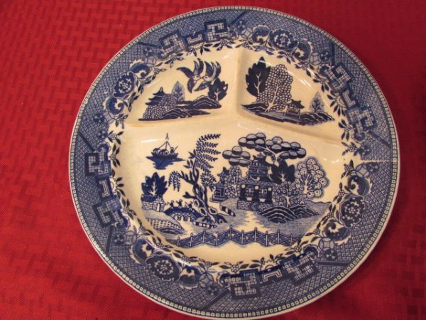 BLUE WILLOW DISHES MADE IN JAPAN