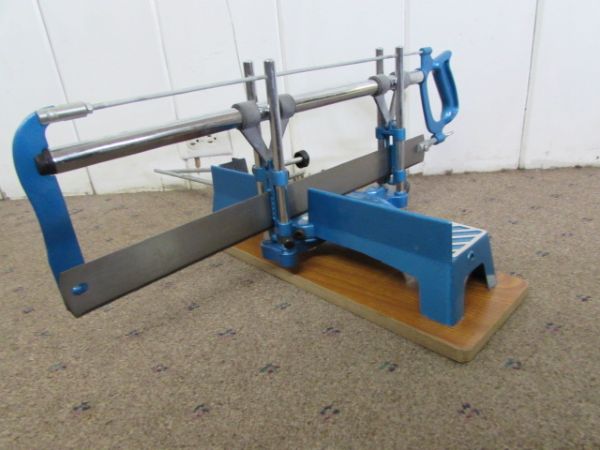 MITER SAW, STAND, CLAMPS AND GUIDES