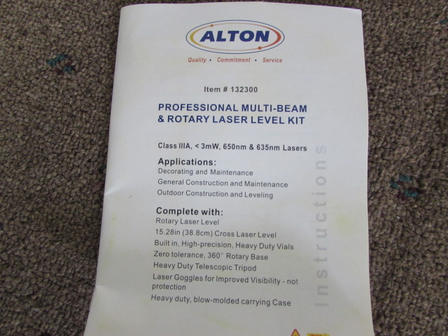 alton professional multi-beam & rotary laser level kit