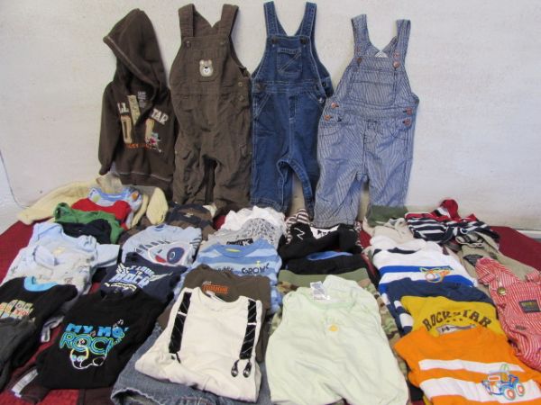 HUGE LOT OF BABY BOY CLOTHES- OVER 50 PIECES