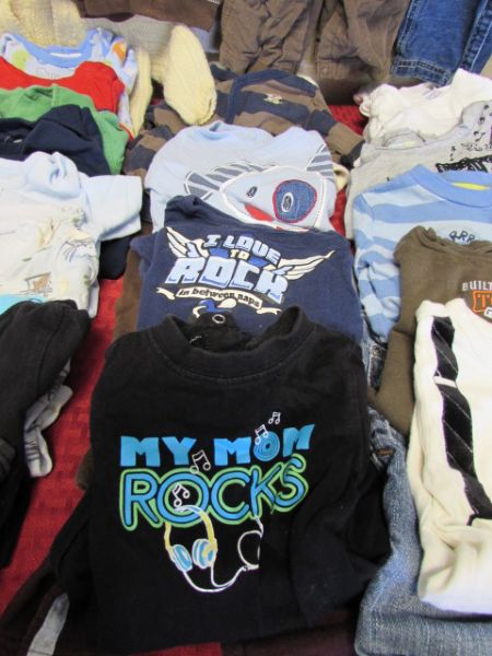 HUGE LOT OF BABY BOY CLOTHES- OVER 50 PIECES