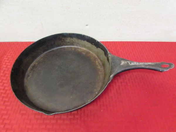 CAST IRON CASSEROLE PANS CAST IRON SKILLET & STEEL COLD HANDLE PANS