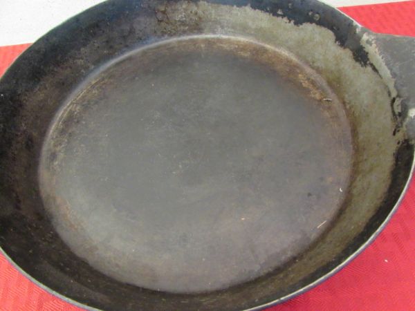 CAST IRON CASSEROLE PANS CAST IRON SKILLET & STEEL COLD HANDLE PANS