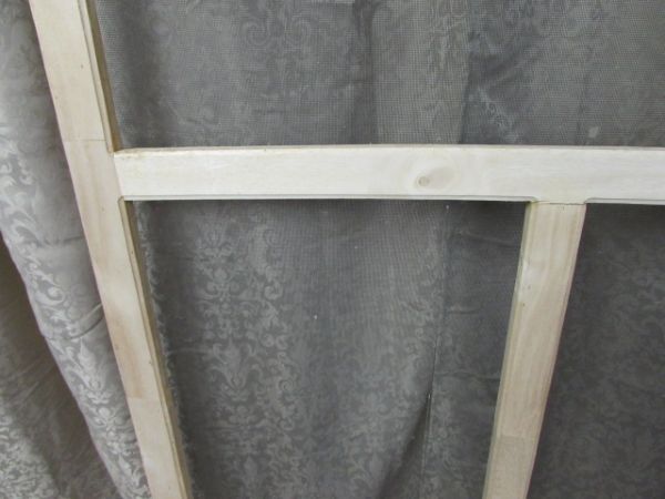 VINTAGE WOOD FRAME SCREEN DOOR